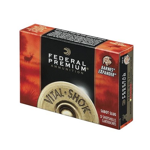 Federal 20ga 2.75" 275gr Trophy Copper Sabot Slug Vital-Shok Shotshell Ammunition 5rds - P208 TC