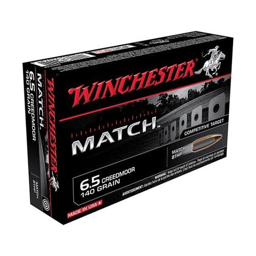 Winchester 6.5 Creedmoor 140gr HPBT Match Ammunition 20rds - S65CM