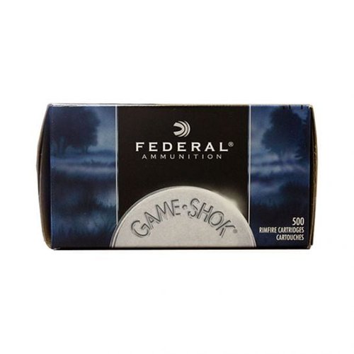 Federal 22 Long Rifle Hyper Velocity 31 Grain Copper Plated HP Game-Shok, Ammunition,  500rd "Brick" (10 Boxes of 50rds) - 724