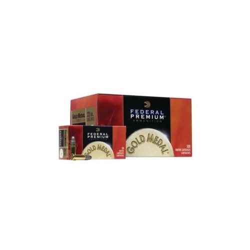 Federal 22 Long Rifle 40gr Solid Gold Medal Ammunition 500rds (10 Boxes of 50) - 719