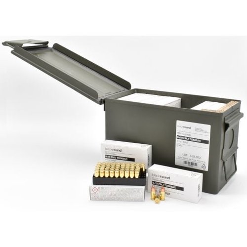 Swiss P Defense Blackround 9mm NATO 124gr 1,500rd Military Overrun Ammo Can - 9MM124FMJ-SP1500
