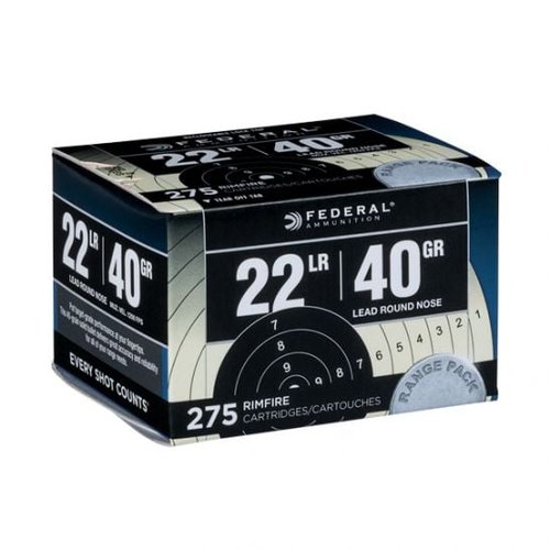 Federal 22 LR 40gr LRN Target Pack Ammunition, 275 Rounds - 729