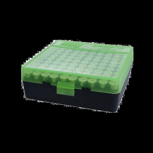 MTM FlipTop Ammo Box .40 10mm. 45 - Green - 100rd - P-100-45-10