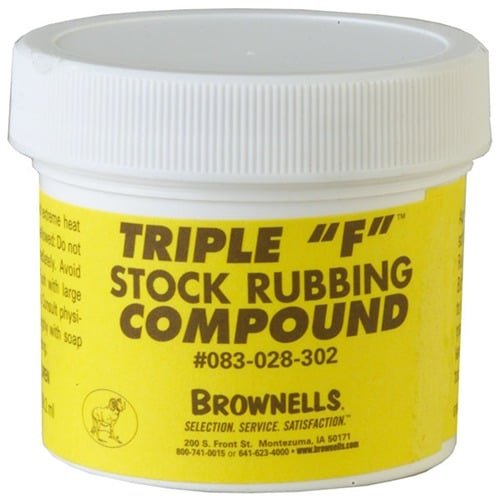 Brownells Triple F Stock Rubbing Compound, 2 oz