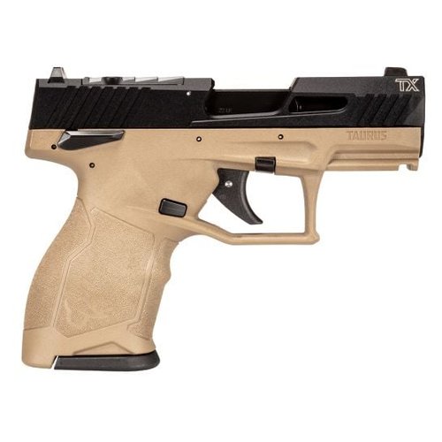 Taurus TX 22 Compact .22LR 3.5" 13rd Pistol, FDE/Black - 1-TX22131F