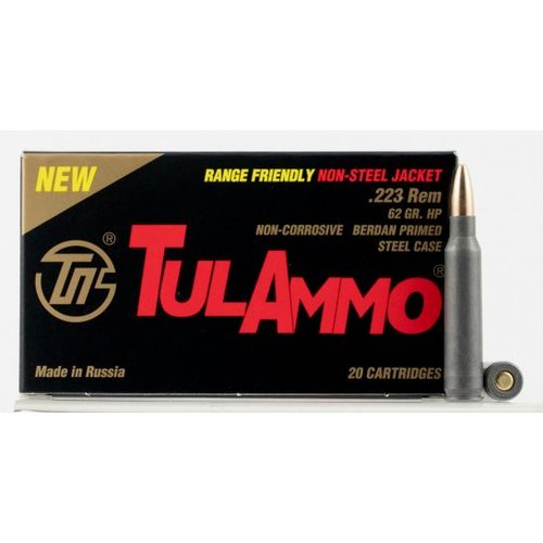Tulammo 62 gr Hollow Point .223 Rem Ammo, 20/box - TA223624