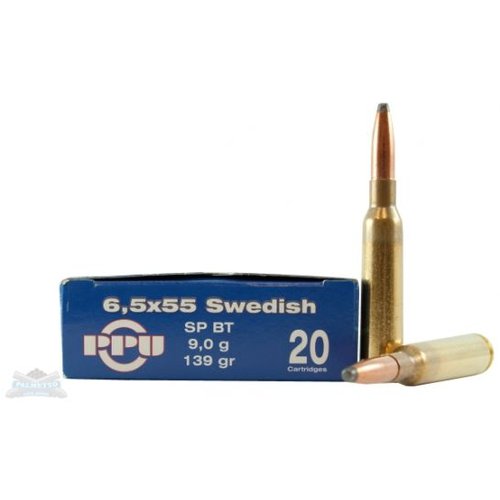 PRVI Partizan 6.5x55 Swedish 139 gr SPBT Ammunition 20rds - PP6.2